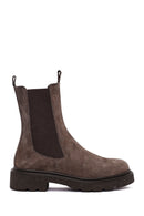 Kadın Vizon Kalın Tabanlı Süet Deri Chelsea Bot | Derimod