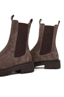 Kadın Vizon Kalın Tabanlı Süet Deri Chelsea Bot | Derimod