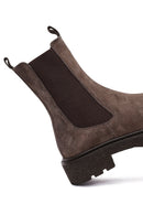 Kadın Vizon Kalın Tabanlı Süet Deri Chelsea Bot | Derimod