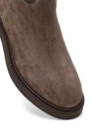 Kadın Vizon Fermuarlı Tokalı Süet Deri Bot | Derimod