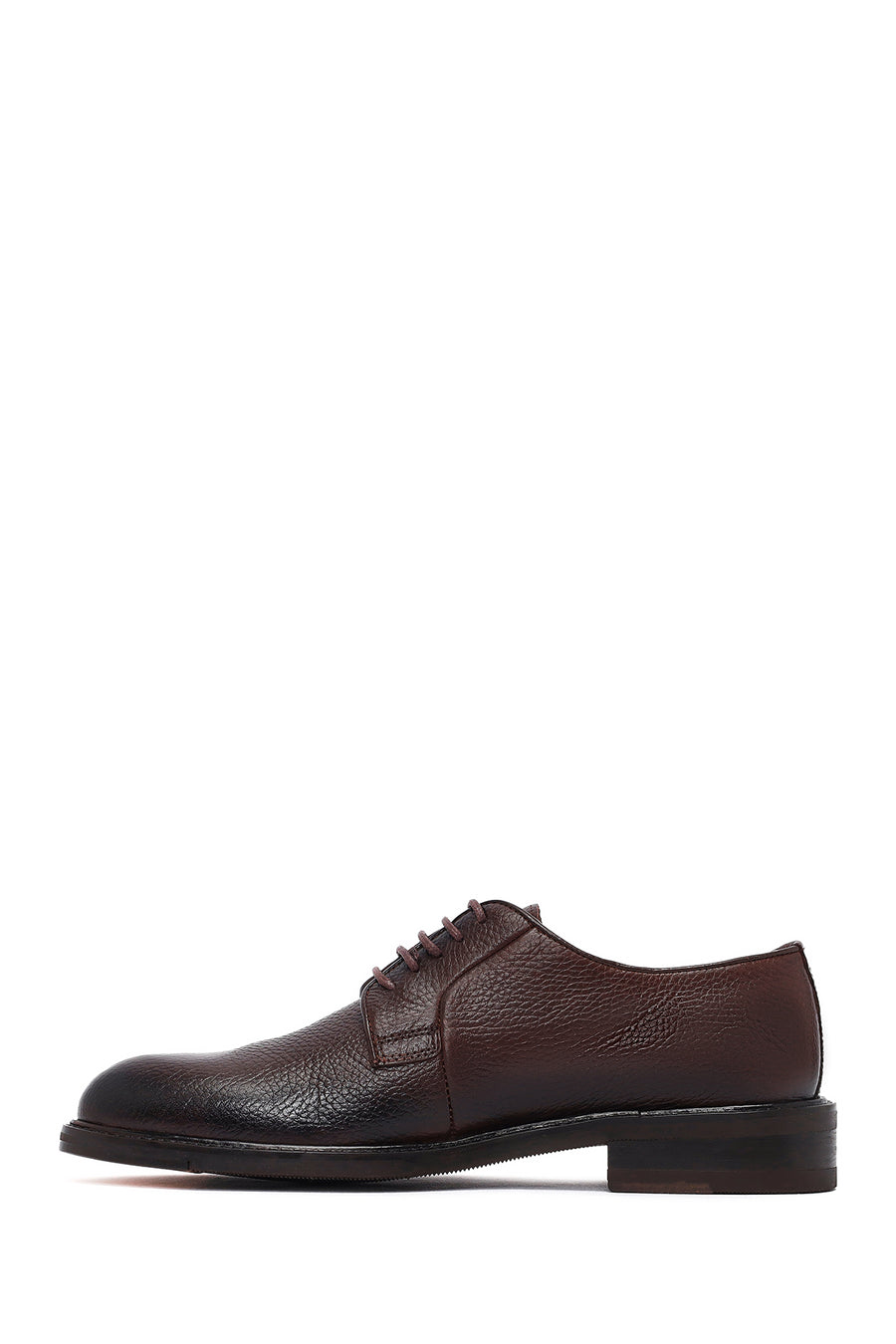 Men's Brown Lace-Up Leather Classic Shoes
