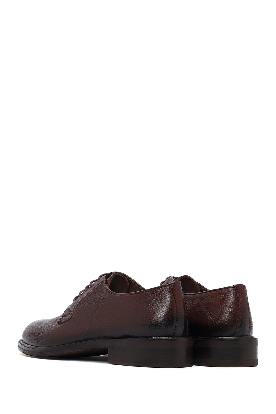 Men's Brown Lace-Up Leather Classic Shoes