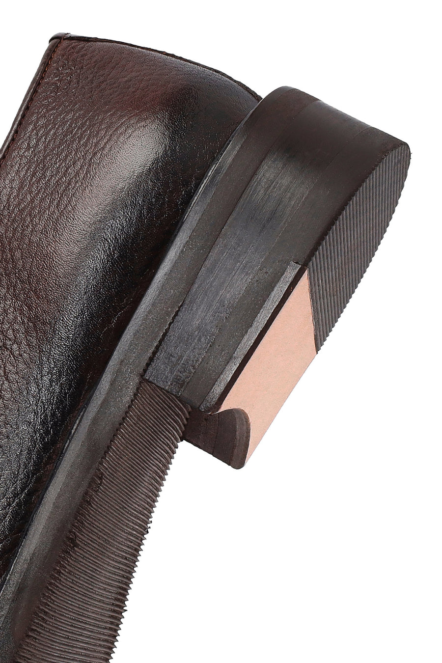 Men's Brown Lace-Up Leather Classic Shoes