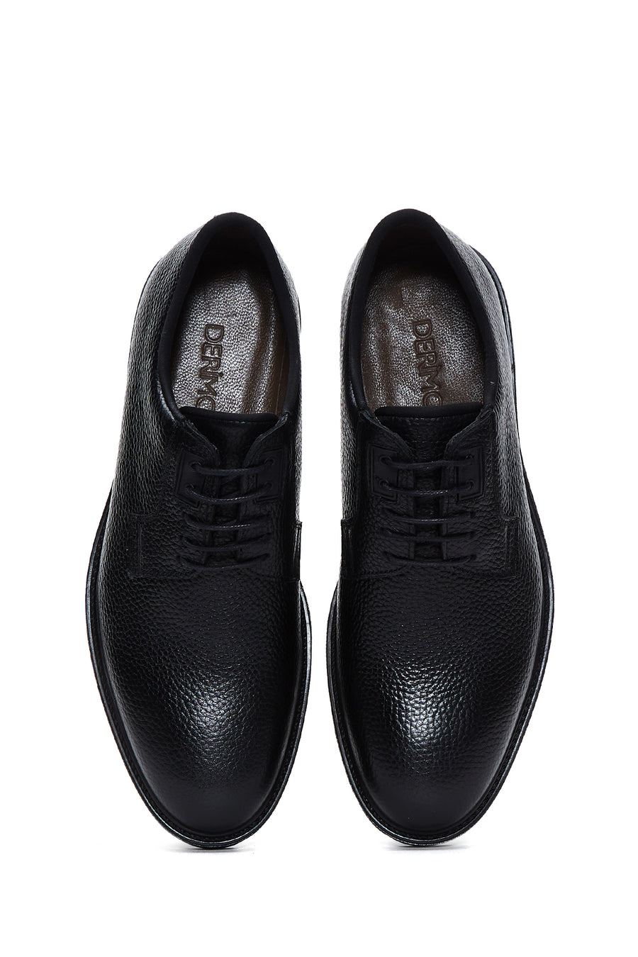 Men's Black Lace-Up Leather Classic Shoes