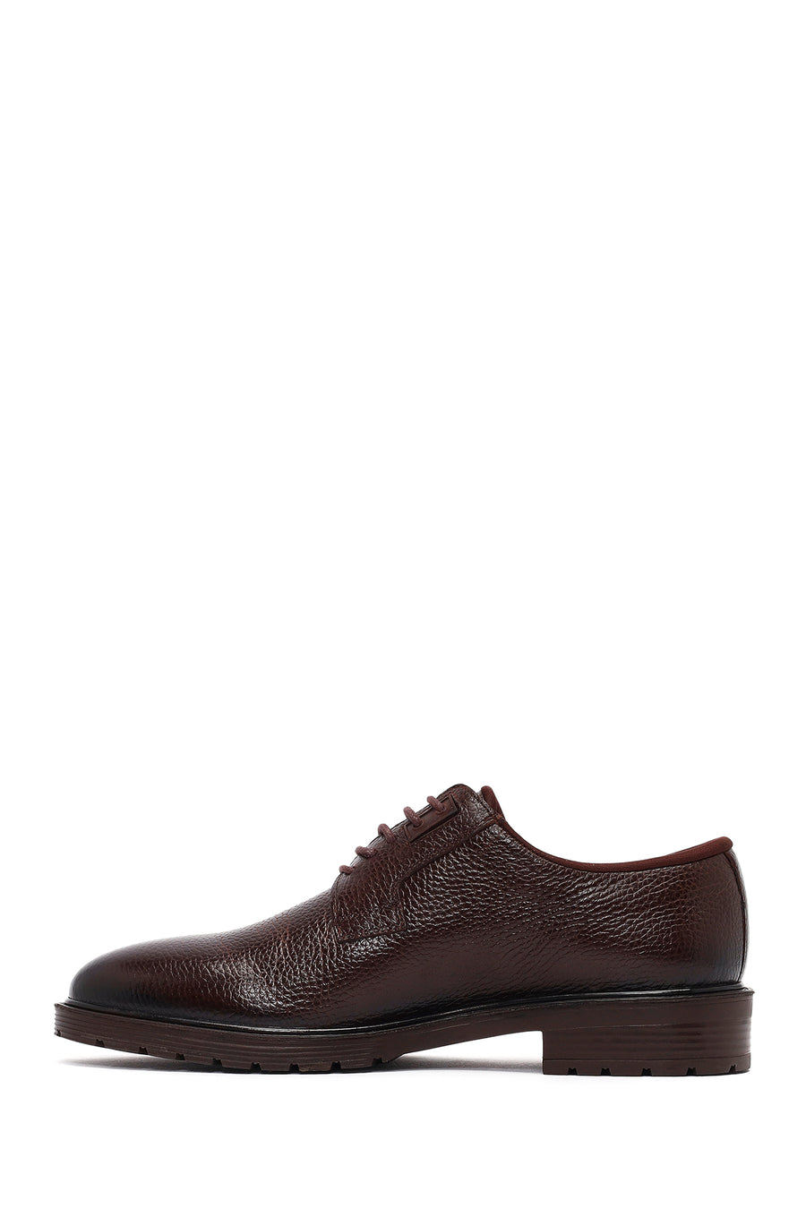 Men's Brown Lace-Up Leather Classic Shoes