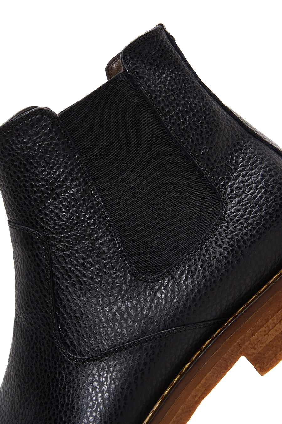 Male Black Leather Casual Chelsea Boots