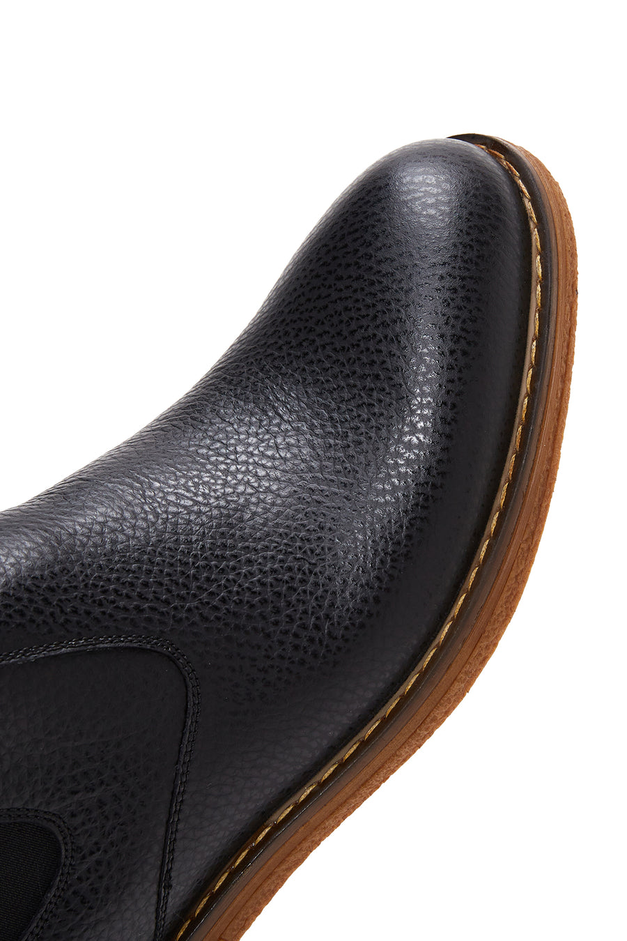 Male Black Leather Casual Chelsea Boots