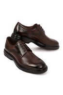 Erkek Kahverengi Bağcıklı Deri Casual Ayakkabı | Derimod