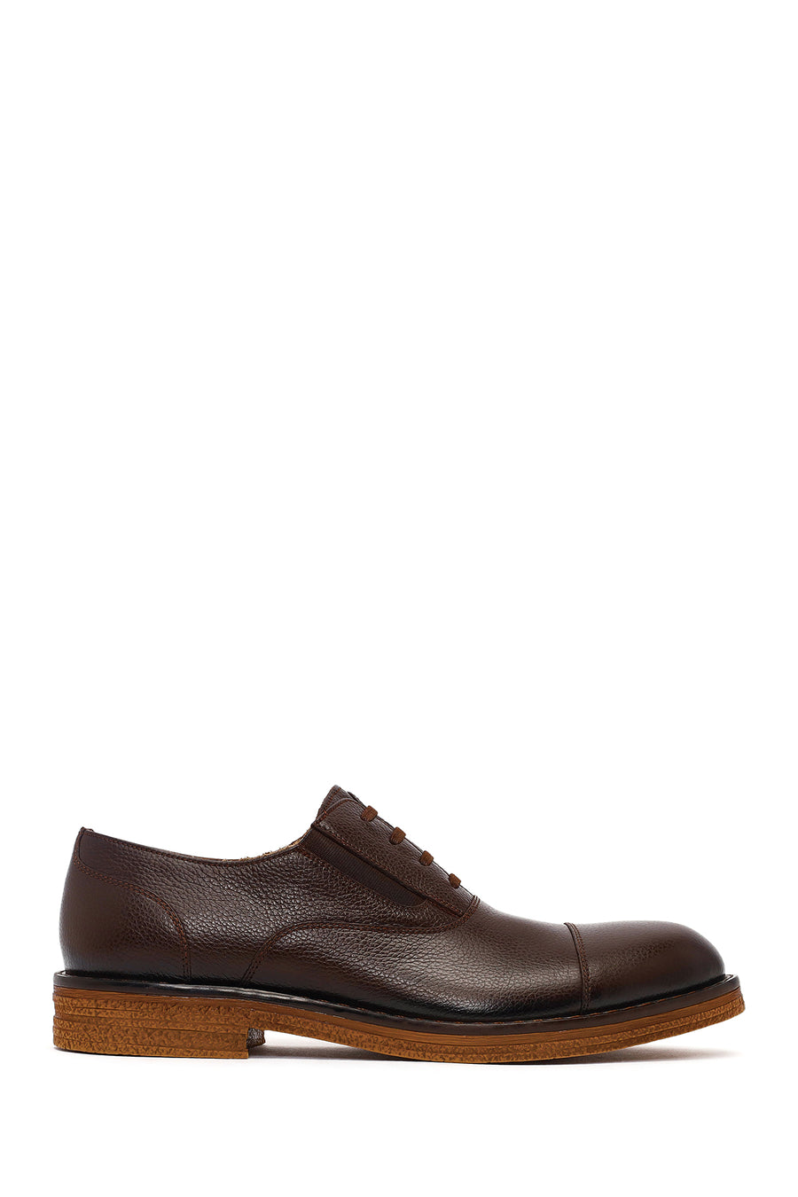 Men's Brown Lace Up Leather Casual Shoes 25WFD6013FT | Derimod
