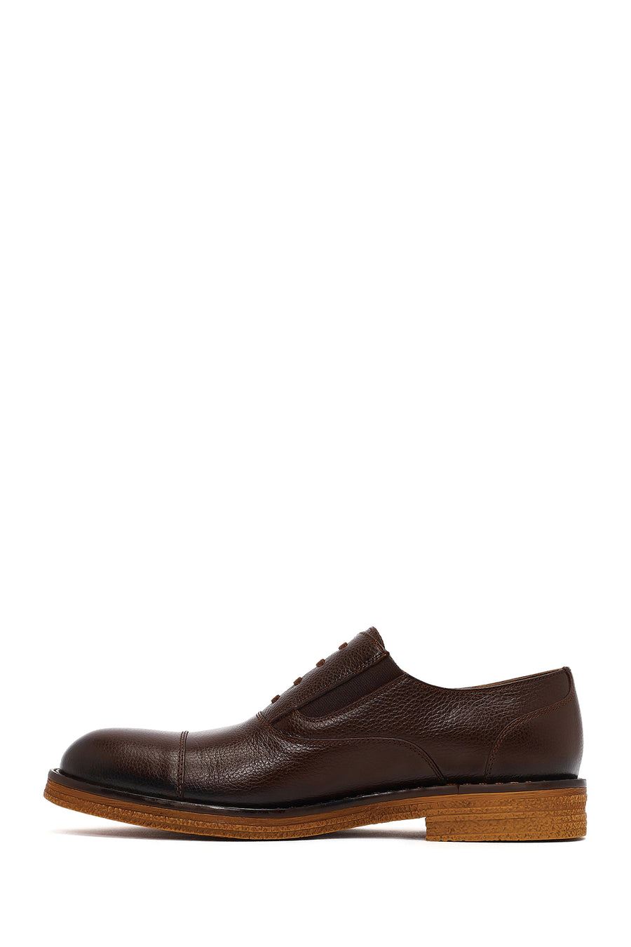 Men's Brown Lace Up Leather Casual Shoes