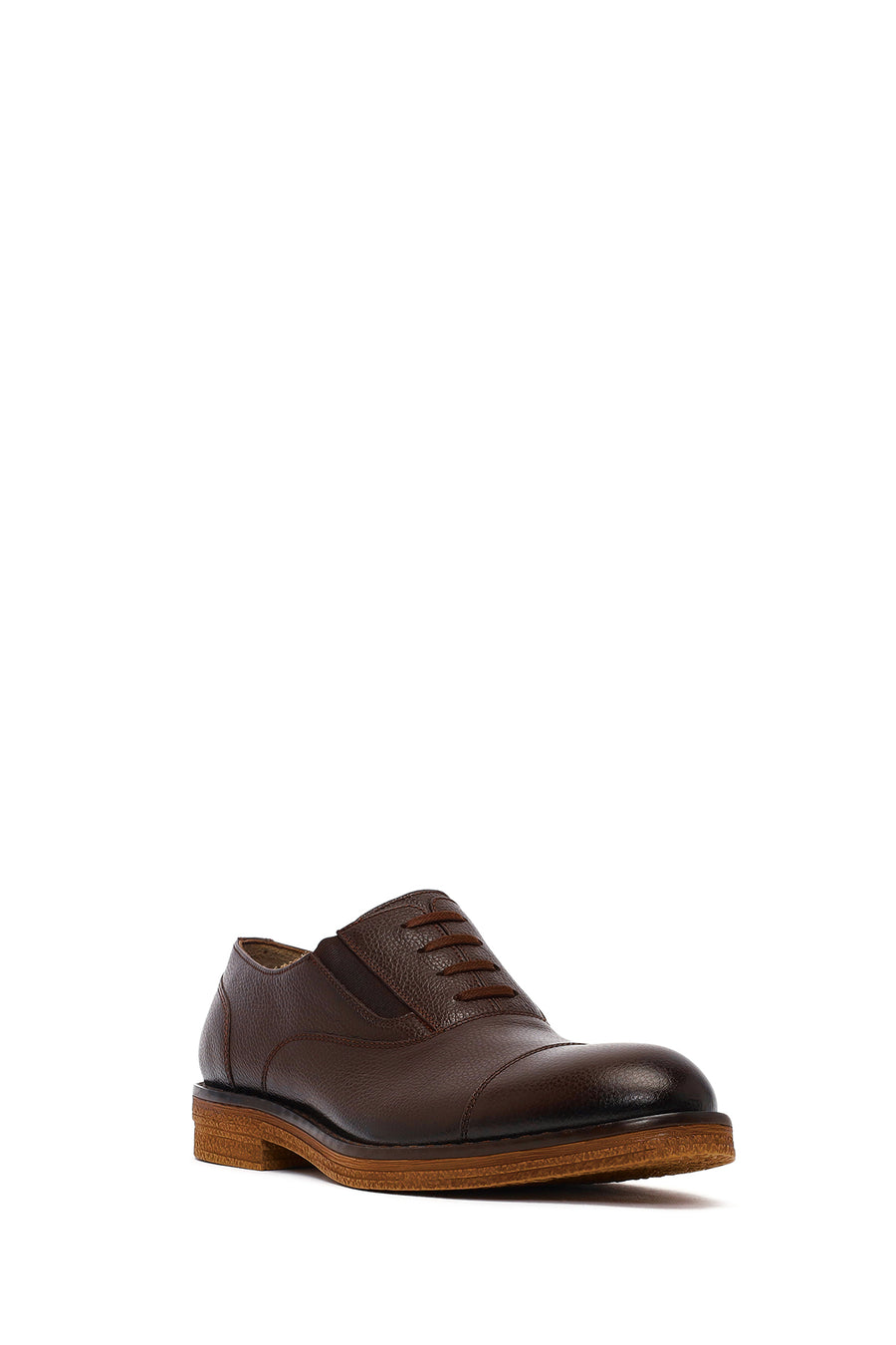 Men's Brown Lace Up Leather Casual Shoes
