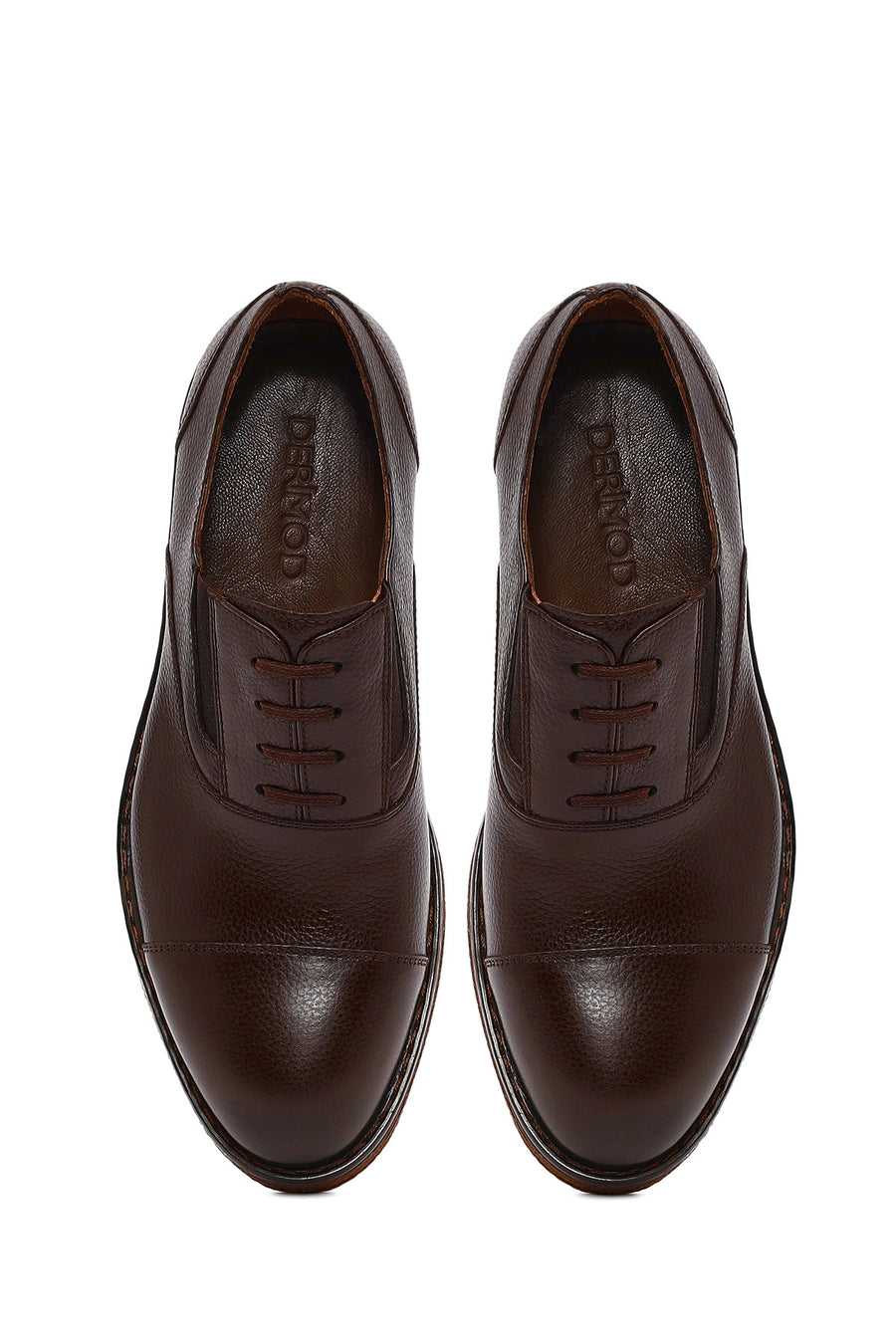 Men's Brown Lace Up Leather Casual Shoes
