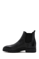Male Black Leather Casual Chelsea Boots | Derimod