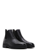Male Black Leather Casual Chelsea Boots | Derimod