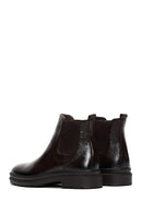 Male Brown Leather Casual Chelsea Boots | Derimod