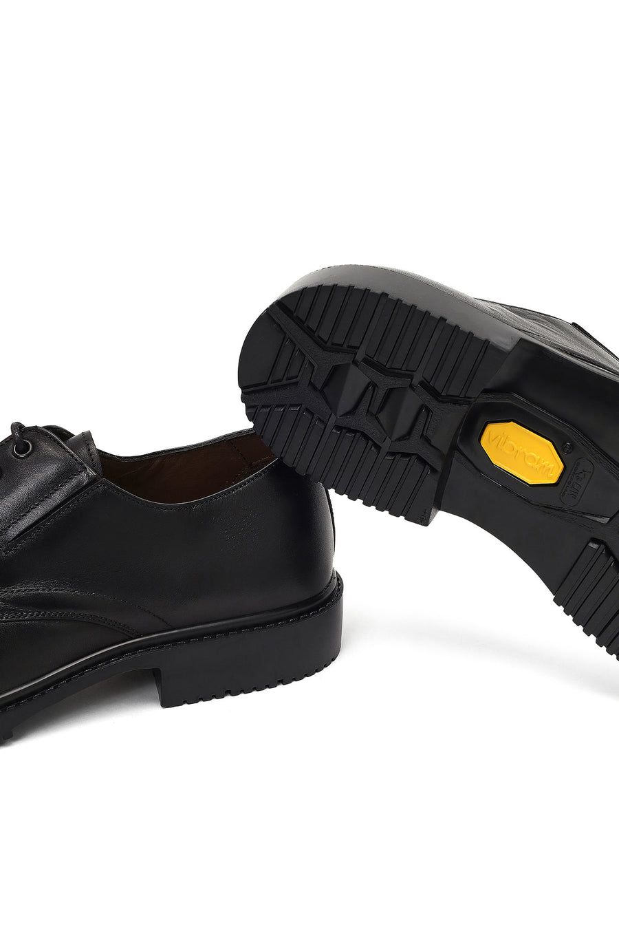 Men's Black Lace-up Leather Casual Shoes