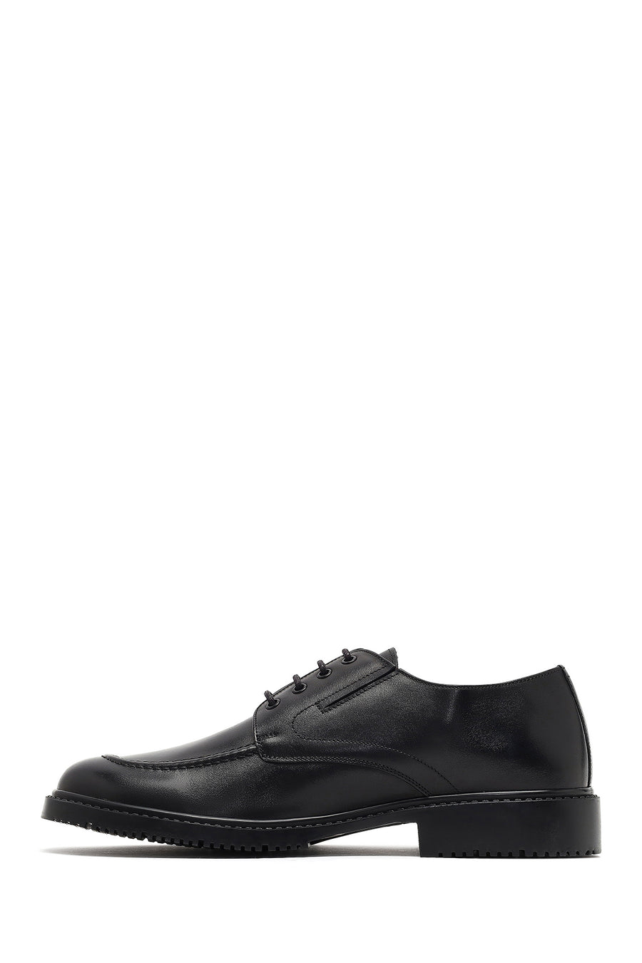 Men's Black Lace-up Leather Casual Shoes