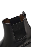 Men's Black Leather Chelsea Boot | Derimod