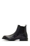 Men's Black Leather Chelsea Boot | Derimod