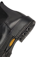 Men's Black Leather Chelsea Boot | Derimod