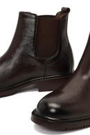 Men's Brown Leather Chelsea Boot | Derimod