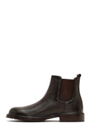Men's Brown Leather Chelsea Boot | Derimod