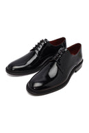 Erkek Siyah Bağcıklı Rugan Deri Klasik Ayakkabı | Derimod