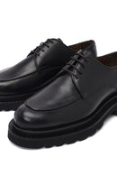 Erkek Siyah Bağcıklı Deri Casual Ayakkabı | Derimod