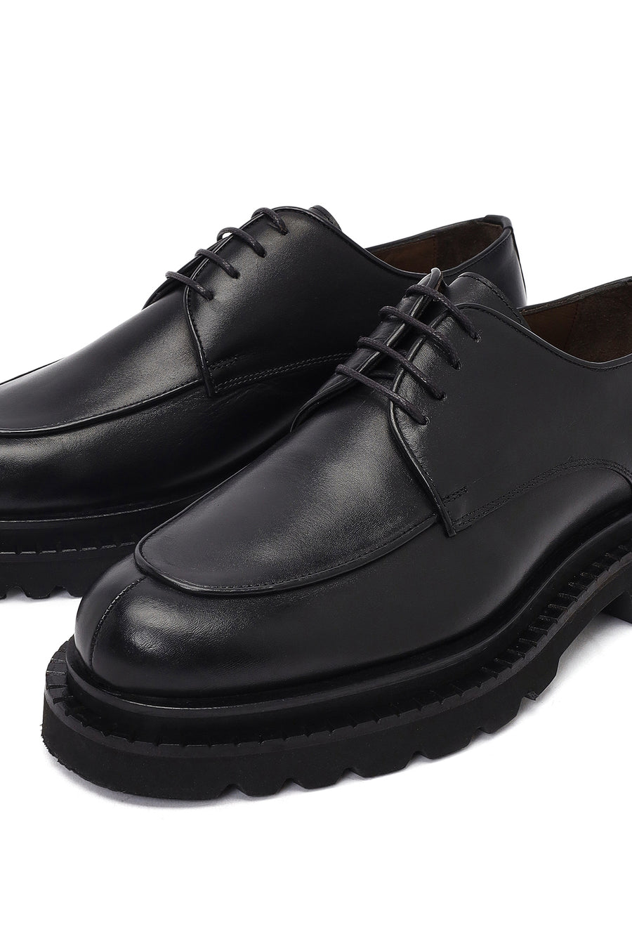 Men's Black Lace Up Leather Casual Shoes