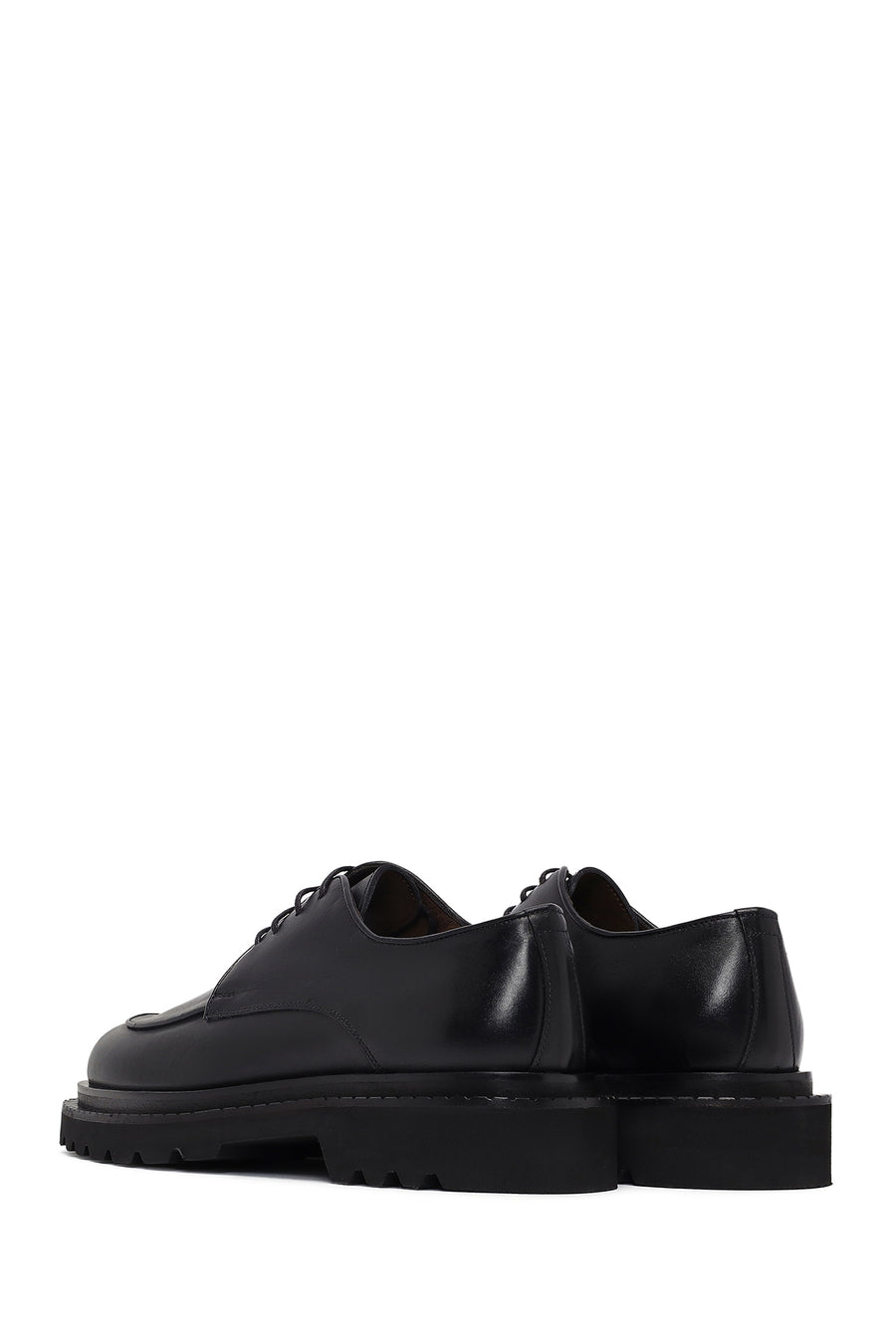 Men's Black Lace Up Leather Casual Shoes