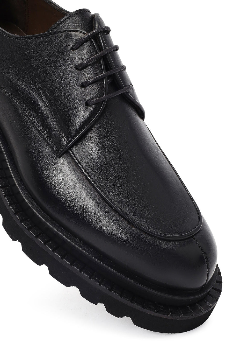 Men's Black Lace Up Leather Casual Shoes