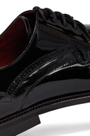 Erkek Siyah Bağcıklı Rugan Deri Klasik Ayakkabı | Derimod