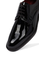 Erkek Siyah Bağcıklı Rugan Deri Klasik Ayakkabı | Derimod