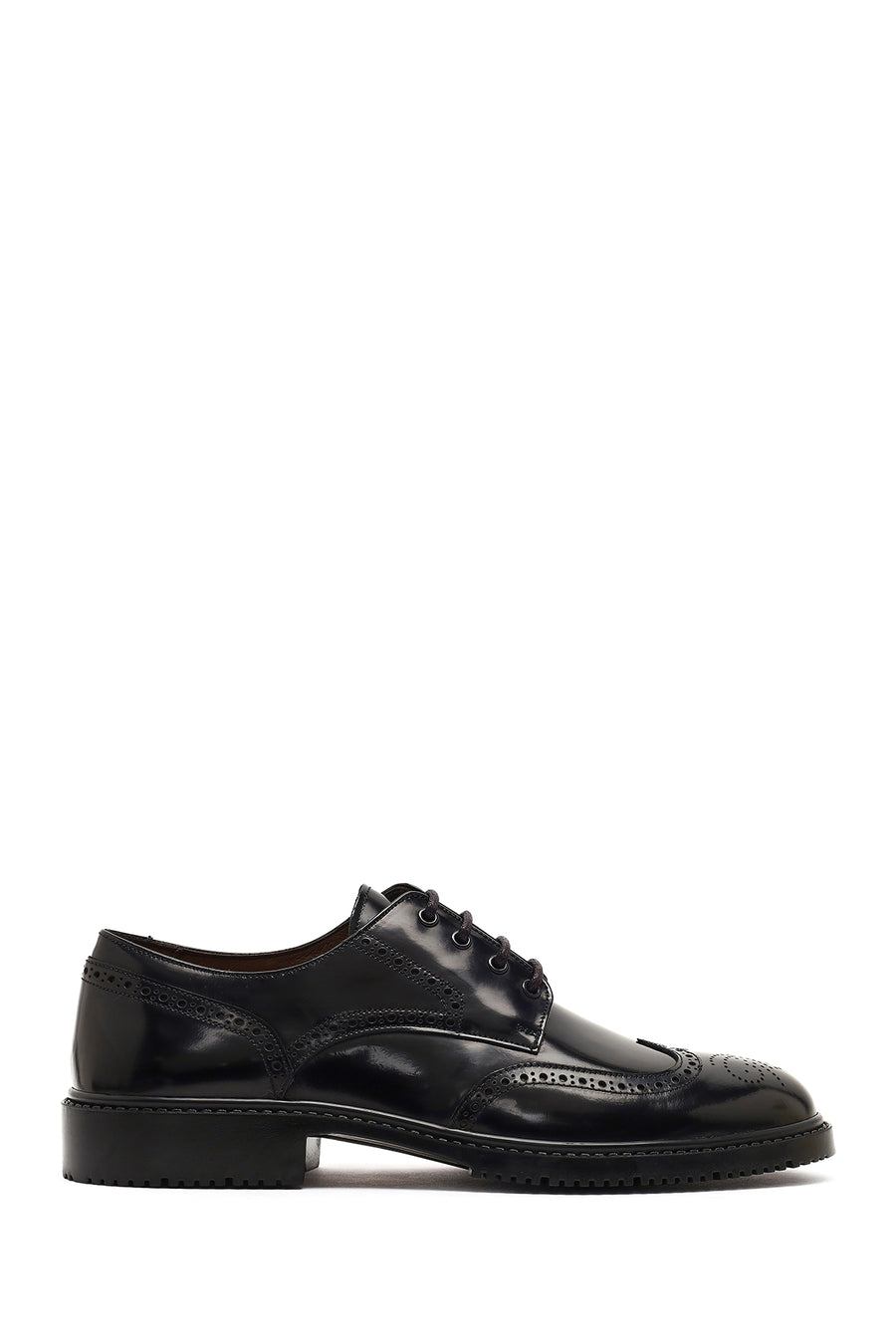 Men's Black Lace-Up Leather Casual Shoes 25WFD603522 | Derimod