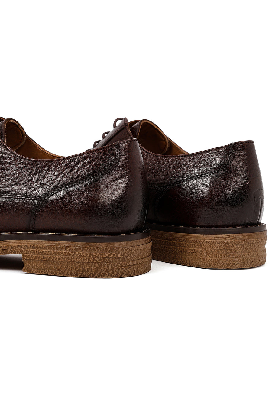 Men's Brown Lace Up Leather Casual Shoes