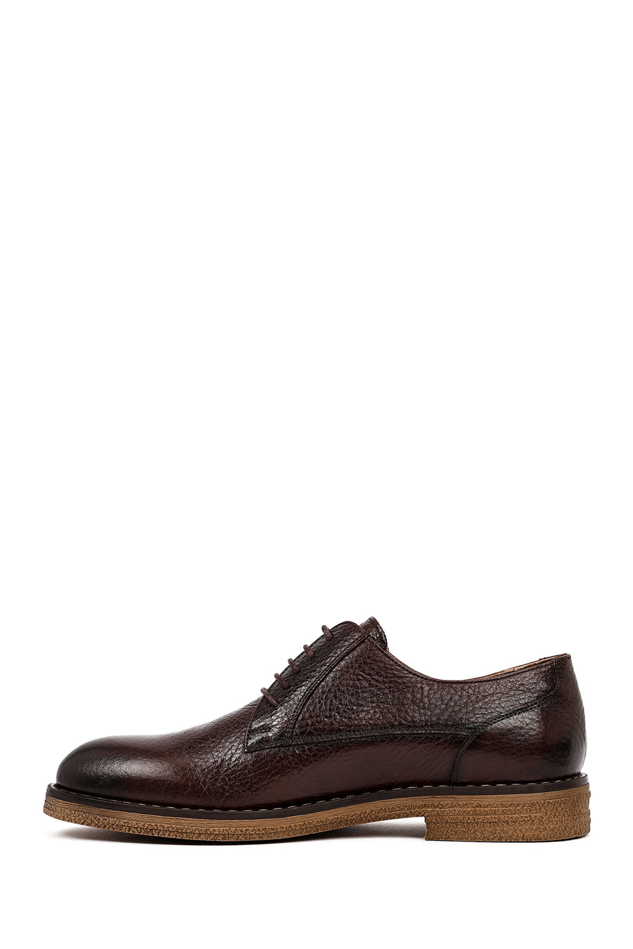 Men's Brown Lace Up Leather Casual Shoes