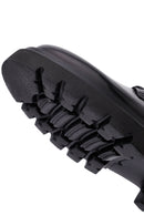 Erkek Siyah Bağcıklı Kalın Tabanlı Deri Casual Ayakkabı | Derimod