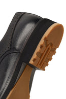 Erkek Siyah Bağcıklı Deri Casual Ayakkabı | Derimod