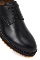 Erkek Siyah Bağcıklı Deri Casual Ayakkabı | Derimod