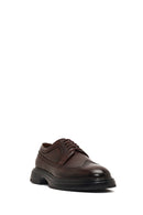 Men's Brown Lace-Up Thick Sole Leather Casual Shoes | Derimod