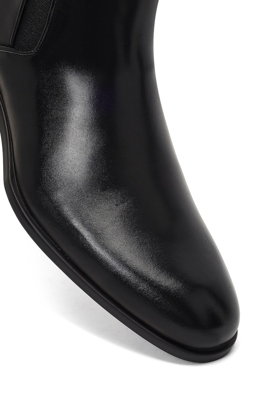 Men's Black Leather Chelsea Boot