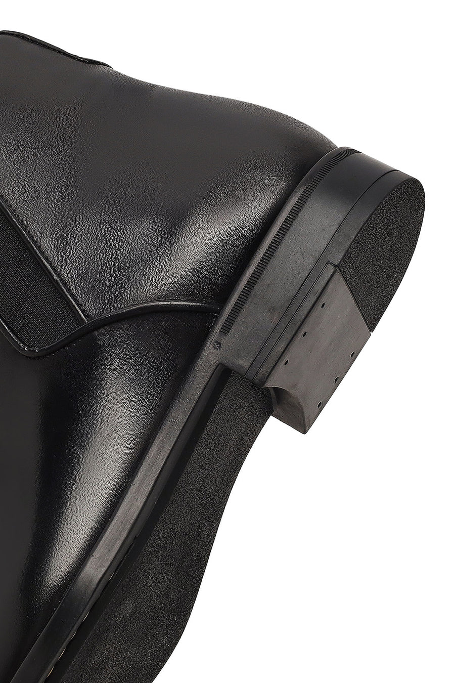 Men's Black Leather Chelsea Boot