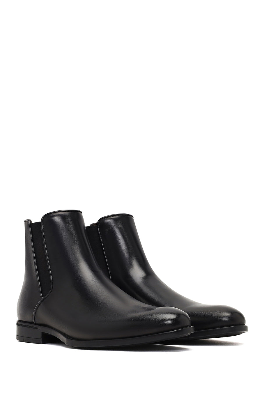 Men's Black Leather Chelsea Boot