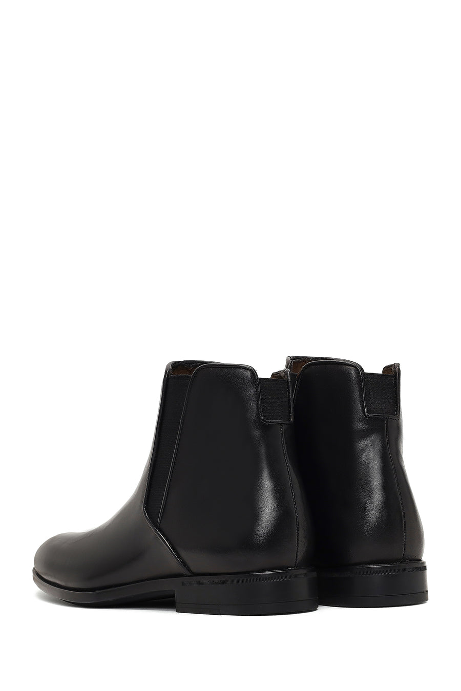 Men's Black Leather Chelsea Boot