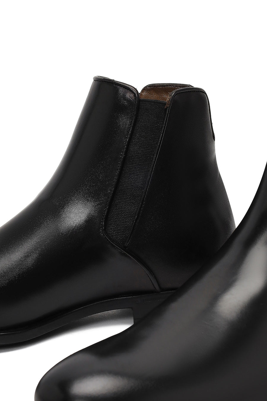 Men's Black Leather Chelsea Boot