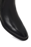 Men's Black Leather Chelsea Boot | Derimod