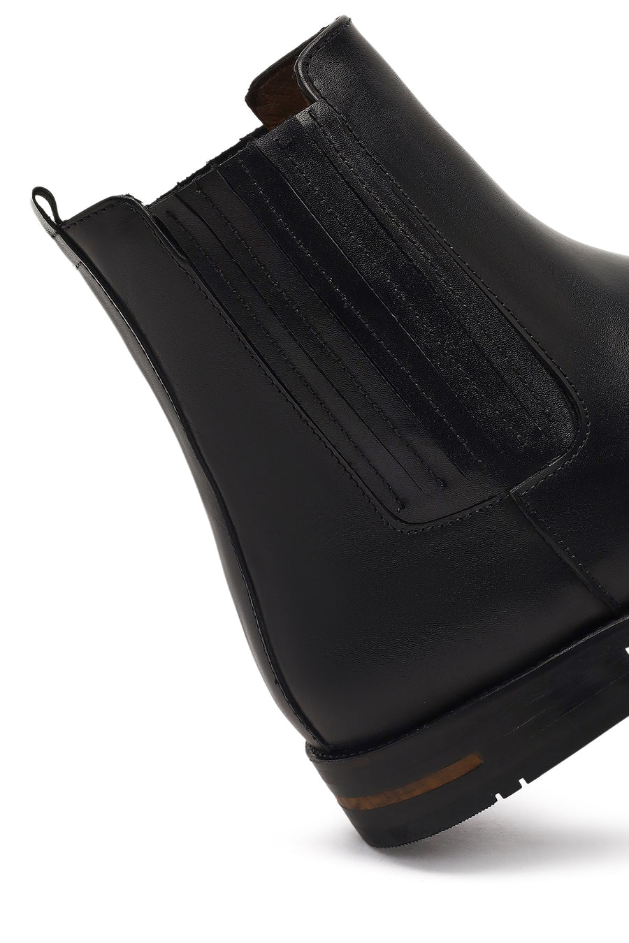 Men's Black Leather Chelsea Boot