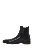 Men's Black Leather Chelsea Boot | Derimod