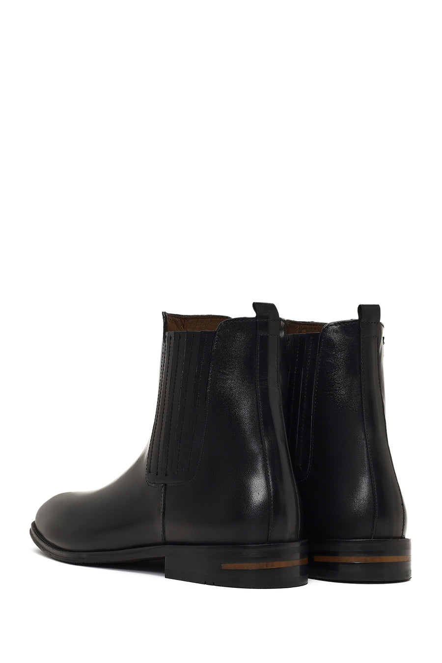 Men's Black Leather Chelsea Boot