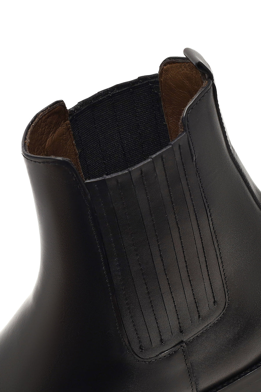 Men's Black Leather Chelsea Boot